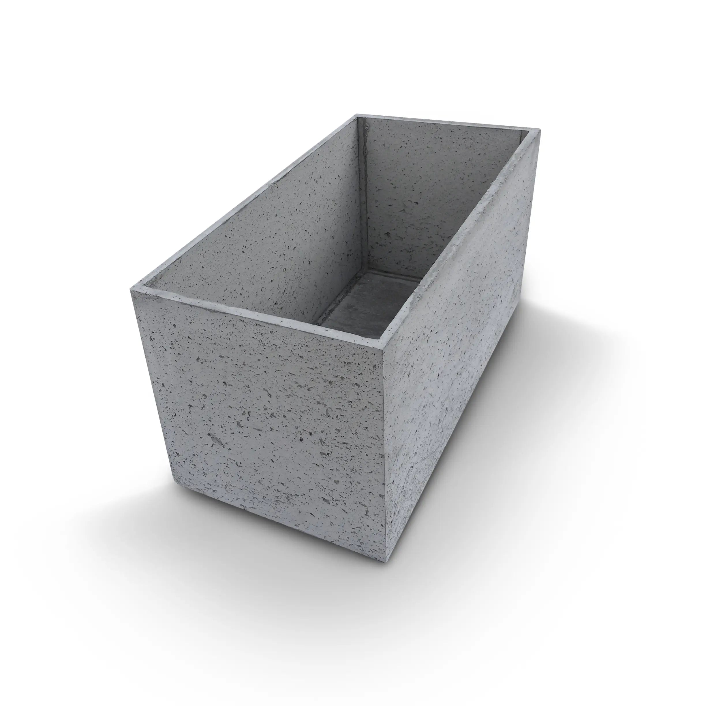 Outdoor Concrete Planters - Rectangle 50x120x50 cm on white background Decormania.eu